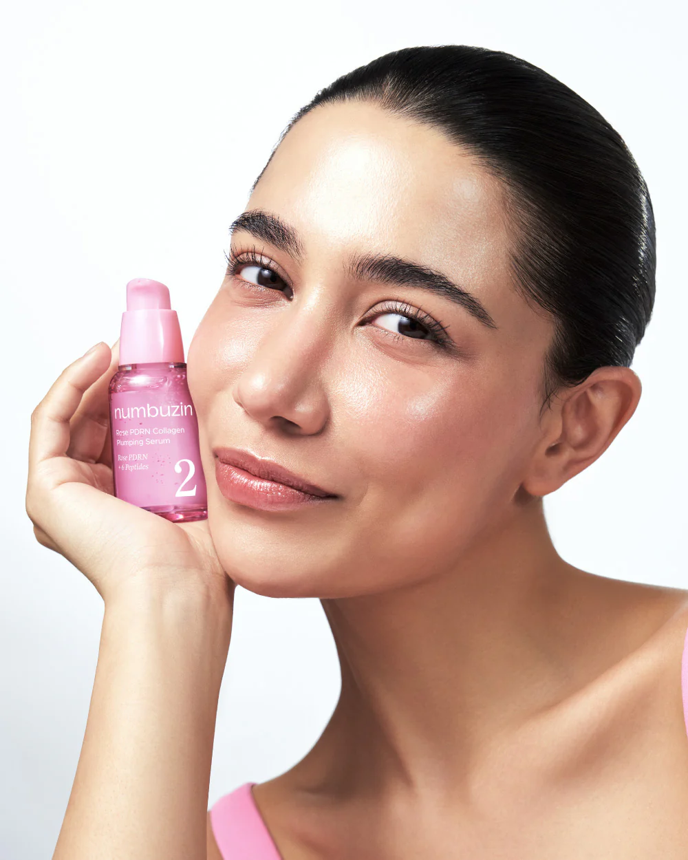 No.2 Rose PDRN Collagen Plumping Serum Numbuzin - Imagen 3