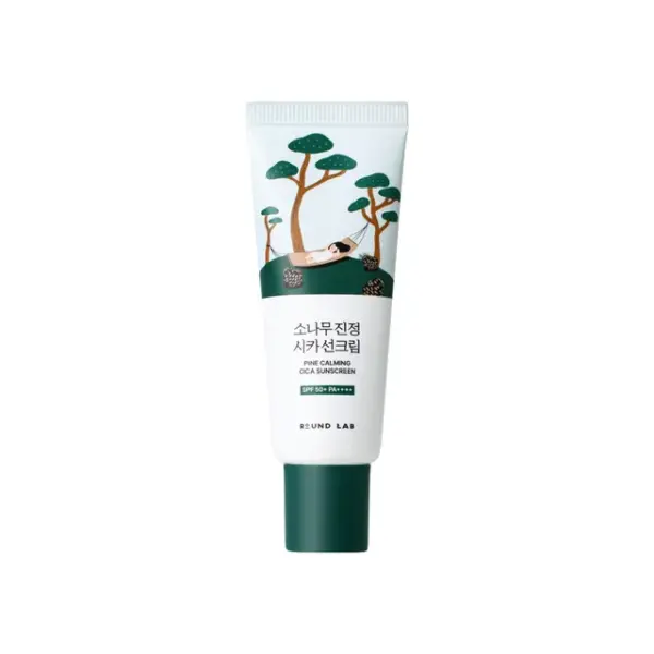 Pine Calming Cica Sunscreen Round Lab