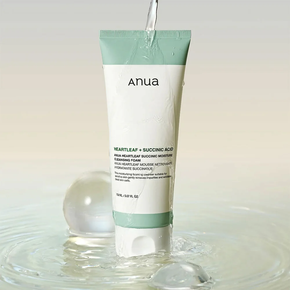 Heartleaf Succinic Acid Moisture Cleansing Foam Anua - Imagen 2