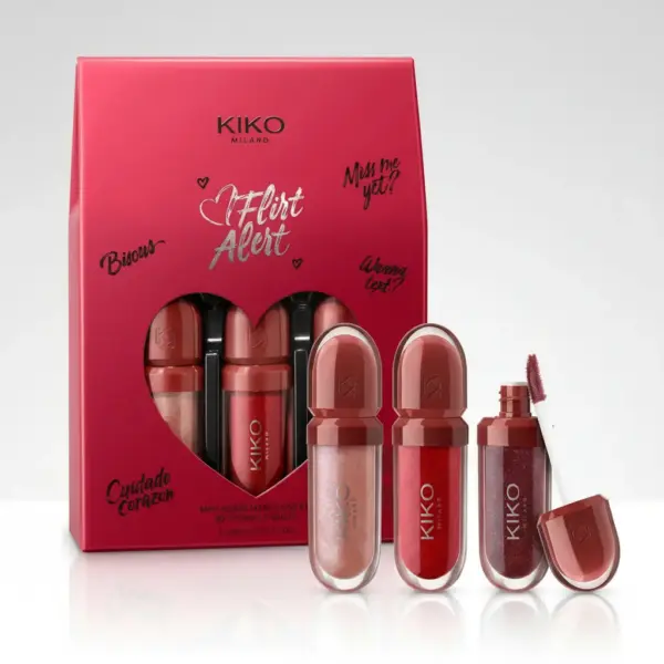 Kit Flirt Alert 3D Hydra Lip Gloss Kiko Milano