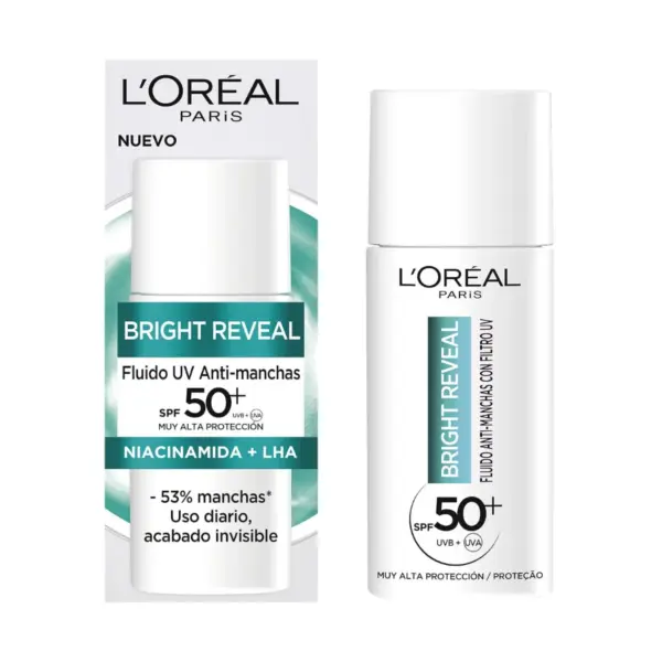 Bright Reveal Fluido Anti-manchas UV SPF50+ L'Oréal