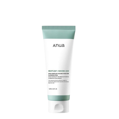 Heartleaf Succinic Acid Moisture Cleansing Foam Anua