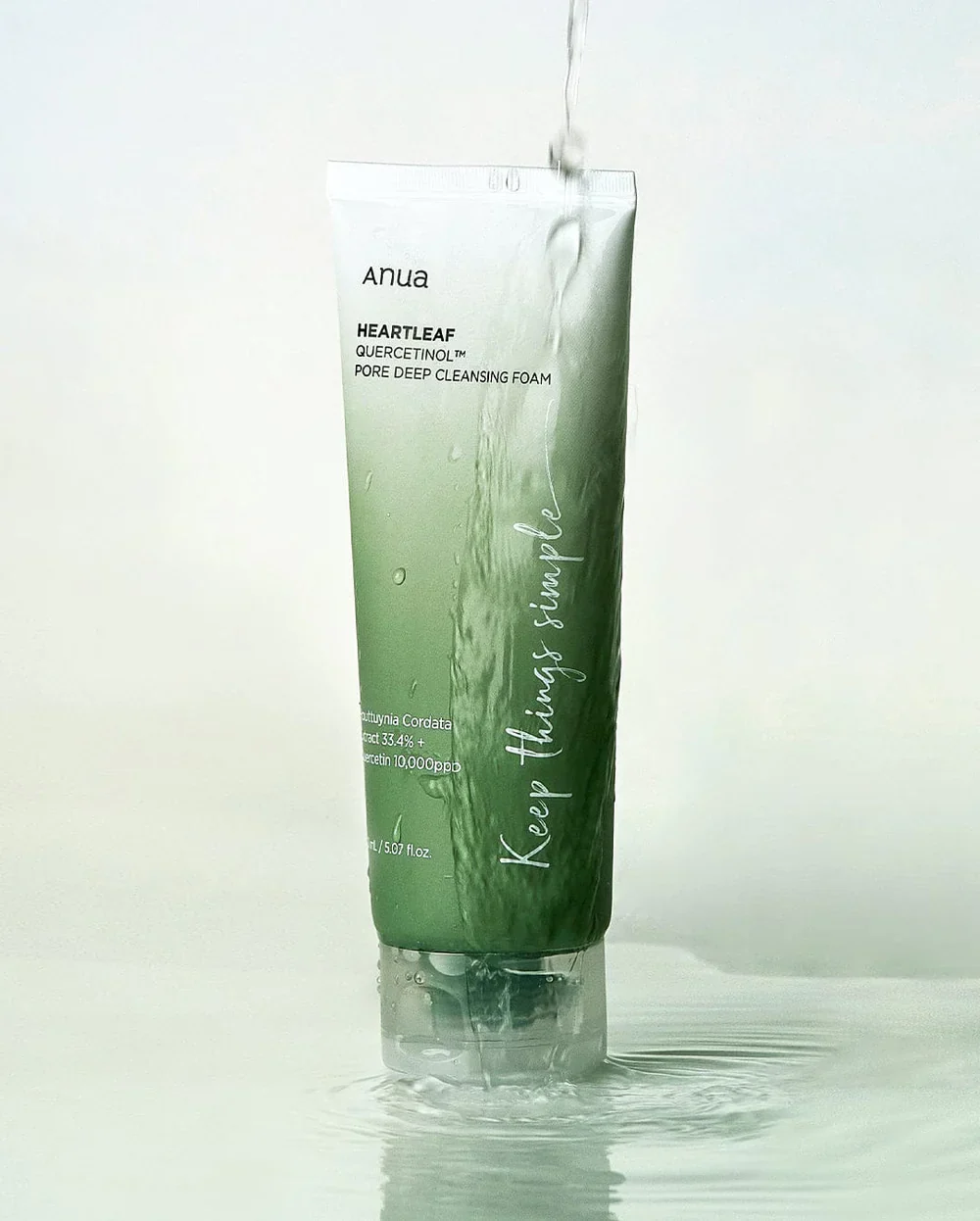 Heartleaf Quercetinol Pore Deep Cleansing Foam Anua - Imagen 3